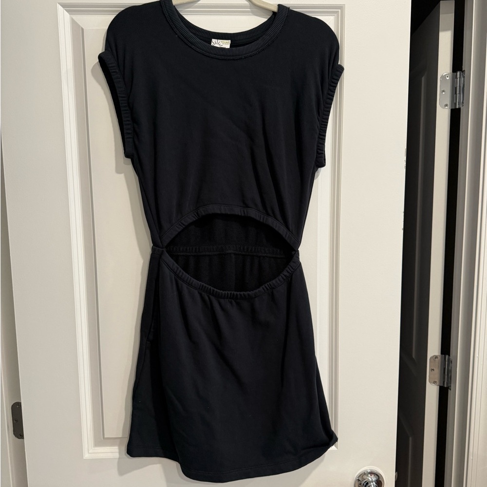 Aerie Weekend Cut-Out Mini-Dress Black